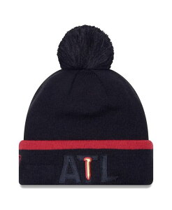 �j���[�G�� �����Y �A�N�Z�T���[ �X�q �j�b�g New Era Men's Black Atlanta United FC Wordmark Kick Off Cuffed Knit Hat with Pom Black �u���b�N