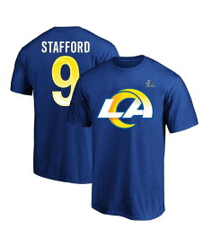 【送料無料】 ファナティクス メンズ Tシャツ トップス Men's Branded Matthew Stafford Royal Los Angeles Rams Super Bowl LVI Big and Tall Name & Number T-shirt Royal