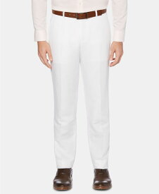 【送料無料】 ペリーエリス メンズ カジュアルパンツ ボトムス Perry Ellis Men's Portfolio Modern-Fit Linen/Cotton Solid Dress Pants Bright White