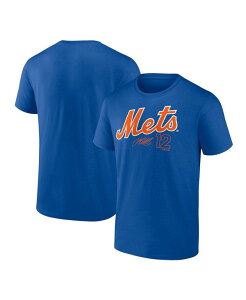 �t�@�i�e�B�N�X �����Y �g�b�v�X T�V���c Fanatics Men's Francisco Lindor Royal New York Mets Player Name and Number T-shirt Royal