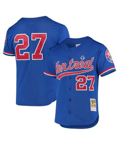 �~�b�`�F��&�l�X �����Y �g�b�v�X �V���c ���b�V�� �W���[�W�[ Mitchell & Ness Men's Vladimir Guerrero Blue Montreal Expos 1997 Cooperstown Collection Mesh Batting Practice Jersey Blue �u���[