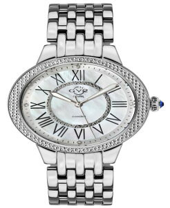 WFr fB[X ANZT[ rv TVc Gevril Women's Astor Ii Swiss Quartz Silver-Tone Stainless Steel Bracelet Watch 38mm Silver-Tone Vo[