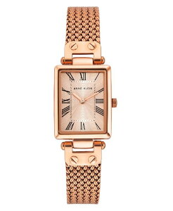 yz ANC fB[X rv ANZT[ Women's Three Hand Quartz Rose Gold-tone Stainless Steel Band Watch, 21.5mm Rose Gold-tone