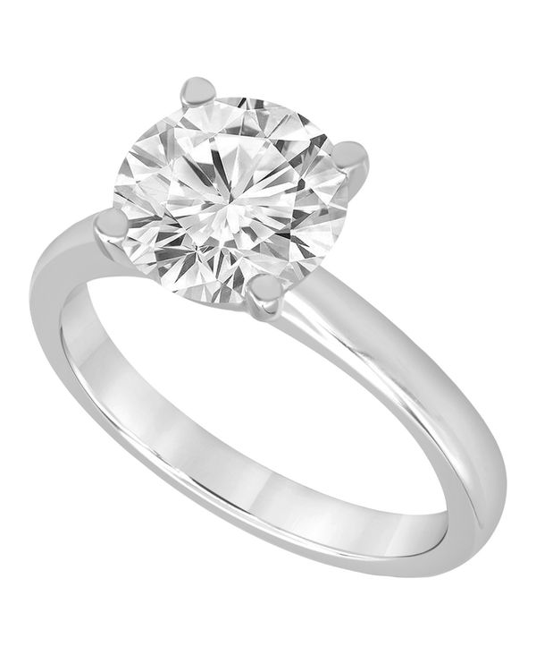 ★大人気商品★ バッジェリーミシュカ レディース リング アクセサリー Certified Lab Grown Diamond Solitaire Engagement Ring (4 ct. in 14k Gold White Gold