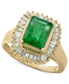 【送料無料】 エフィー レディース リング アクセサリー Brasilica by EFFY&reg; Emerald (1-3/8 ct. t.w.) and Diamond (1/2 ct. t.w.) Ring in 14k Yellow Gold or 14k White Gold (Also in Sapphire) Emerald/Yellow Gold