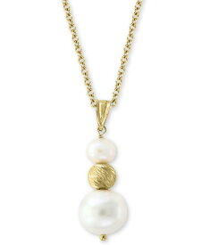 【送料無料】 エフィー レディース ネックレス・チョーカー・ペンダントトップ アクセサリー EFFY&reg; Cultured Freshwater Pearl (5-1/2 & 10mm) 18" Pendant Necklace in 14k Gold Gold