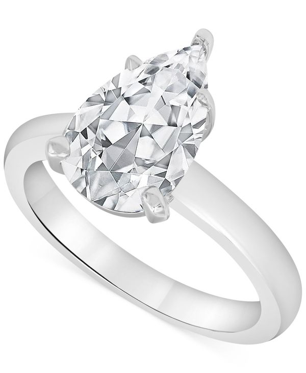 ●日本正規品● バッジェリーミシュカ レディース リング アクセサリー Certified Lab Grown Diamond Pear Solitaire Engagement Ring (4 ct. in 14k Gold White Gold