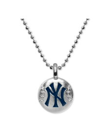 【送料無料】 アレックス ウー レディース ネックレス・チョーカー・ペンダントトップ アクセサリー New York Yankees 16" Pendant Necklace in Sterling Silver Sterling Silver