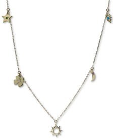【送料無料】 アンジー レディース ネックレス・チョーカー・ペンダントトップ アクセサリー Multi-Gemstone & Diamond Accent Dangle Charm Pendant Necklace in 14k Gold, 15" + 1" extender Gold