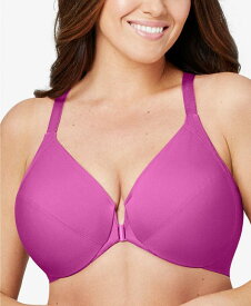 【送料無料】 グラマライズ レディース ブラジャー アンダーウェア Women's Plus Size Front Close Wonder Wire Bra with Smoothing Back Berry