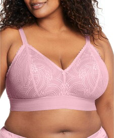 【送料無料】 グラマライズ レディース ブラジャー アンダーウェア Plus Size Full Figure Bramour Gramercy Luxe Lace Wireless Bralette Mauve