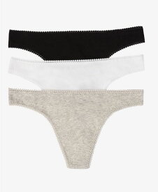 【送料無料】 オンゴッサメール レディース パンツ アンダーウェア Women's Cotton Hip G Panty, Pack of 3 1412P3 Black, White, Gray