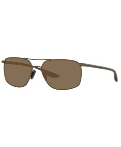 yz }ECW Y TOXEACEFA ANZT[ Men's Polarized Sunglasses, PUU KUKUI 58 Brown