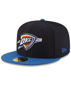 �j���[�G�� �����Y �A�N�Z�T���[ �X�q �L���b�v New Era Oklahoma City Thunder Basic 2 Tone 59FIFTY Fitted Cap Black/Blue �u���b�N