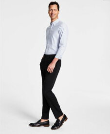 【送料無料】 ダナ キャラン ニューヨーク メンズ カジュアルパンツ ボトムス Men's Modern-Fit Solid Dress Pants Black