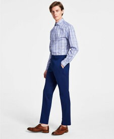 【送料無料】 ダナ キャラン ニューヨーク メンズ カジュアルパンツ ボトムス Men's Modern-Fit Solid Dress Pants Navy