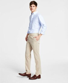 【送料無料】 ダナ キャラン ニューヨーク メンズ カジュアルパンツ ボトムス Men's Modern-Fit Solid Dress Pants Tan