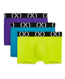 【送料無料】 ツーイグジスト メンズ ボクサーパンツ アンダーウェア Men's Micro Sport No Show Performance Ready Trunk, Pack of 3 Safety Yellow, Atomic Blue, Electric Purple