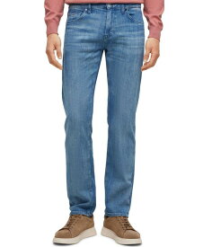 【送料無料】 ヒューゴボス メンズ デニムパンツ ジーンズ ボトムス Men's Regular-Fit Cashmere-Touch Denim Jeans Medium Blue