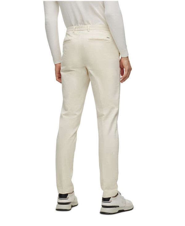 ヒューゴボス メンズ カジュアルパンツ ボトムス Men's Stretch Slim-Fit Chinos Open White ズボン・パンツ 