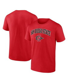 【送料無料】 ファナティクス メンズ Tシャツ トップス Men's Branded Red San Diego State Aztecs Campus T-shirt Red