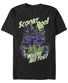 【送料無料】 フィフスサン メンズ Tシャツ トップス Scooby-Doo Men's Where Are You Haunted House Short Sleeve T-Shirt Black