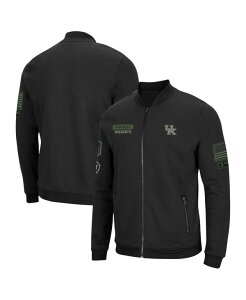 RVA Y AE^[ WPbgEu] WPbg Colosseum Men's Black Kentucky Wildcats OHT Military-Inspired Appreciation High-Speed Bomber Full-Zip Jacket Black ubN