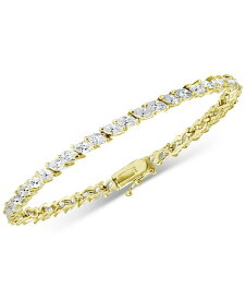 【送料無料】 ジャーニ ベルニーニ レディース ブレスレット・バングル・アンクレット アクセサリー Cubic Zirconia Marquise Tennis Bracelet in Sterling Silver, Created for Macy's Gold