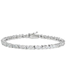 【送料無料】 ジャーニ ベルニーニ レディース ブレスレット・バングル・アンクレット アクセサリー Cubic Zirconia Marquise Tennis Bracelet in Sterling Silver, Created for Macy's Sterling Silver