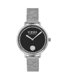 【送料無料】 ヴェルサス ヴェルサーチ レディース 腕時計 アクセサリー Women's Two-Hand Quartz La Villette Silver-Tone Stainless Steel Bracelet 36mm Silver