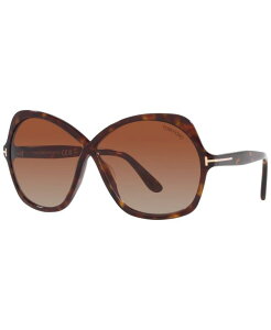 yz gEtH[h fB[X TOXEACEFA ANZT[ Women's Sunglasses, FT1013 Brown Dark