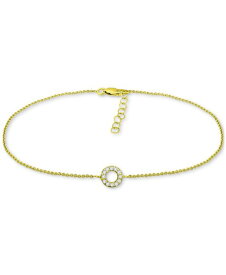 【送料無料】 ジャーニ ベルニーニ レディース ブレスレット・バングル・アンクレット アクセサリー Cubic Zirconia Circle Ankle Bracelet, Created for Macy's GOLD