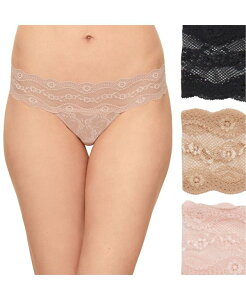 �r�[�e���v�e�b�h ���f�B�[�X �A���_�[�E�F�A �p���c ���[�X b.tempt'd Women's 3-Pk. Lace Kiss Bikini Underwear 970682 Rose Smoke/ Au Natural/ Night �X���[�N