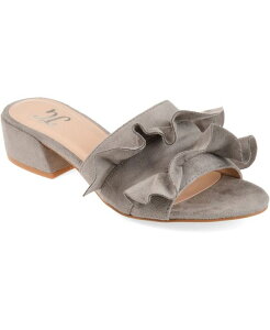 Wl RNV fB[X V[Y T_ t Journee Collection Women's Sabica Ruffle Slip On Dress Sandals Grey O[