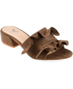 Wl RNV fB[X V[Y T_ t Journee Collection Women's Sabica Ruffle Slip On Dress Sandals Taupe g[v