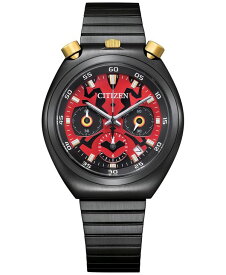 【送料無料】 シチズン メンズ 腕時計 アクセサリー Men's Chronograph Star Wars Darth Maul Black-Tone Stainless Steel Bracelet Watch 38mm Black