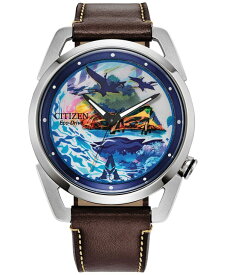 【送料無料】 シチズン メンズ 腕時計 アクセサリー Eco-Drive Men's Avatar Brown Leather Strap Watch 42mm Brown