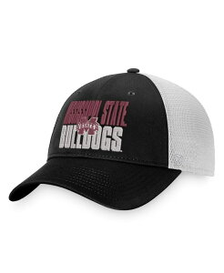 �g�b�v�I�u�U���[���h �����Y �A�N�Z�T���[ �X�q Top of the World Men's Black White Mississippi State Bulldogs Stockpile Trucker Snapback Hat Black White �z���C�g