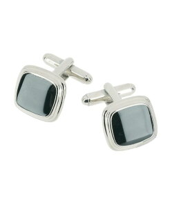 �g���t�@���K�[ �����Y �A�N�Z�T���[ �J�t�X�{�^�� TRAFALGAR Black Lacquer Cushion Cufflinks Rhodium �u���b�N