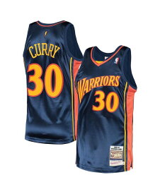 【送料無料】 ミッチェル&ネス メンズ シャツ トップス Men's Stephen Curry Navy Golden State Warriors 2009 Hardwood Classics Authentic Jersey Navy