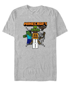 �t�B�t�X�T�� �����Y �g�b�v�X T�V���c Fifth Sun Men's Minecraft Pumpkin King Short Sleeves T-shirt Athletic Heather �w�U�[