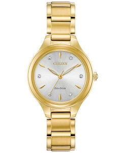 �V�`�Y�� ���f�B�[�X �A�N�Z�T���[ �r���v T�V���c Citizen Eco-Drive Women's Corso Diamond-Accent Gold-Tone Stainless Steel Bracelet Watch 29mm Gold �S�[���h