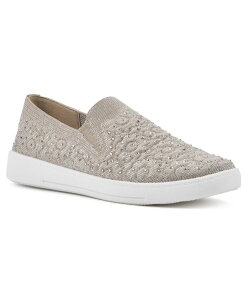 �z���C�g�}�E���e�� ���f�B�[�X �V���[�Y �X�j�[�J�[ White Mountain Women's Unit Slip On Sneakers Gold Fabric �S�[���h