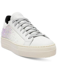 【送料無料】 ピーフォーフォーエイト レディース スニーカー シューズ Women's Thea Embellished Lace-Up Low-Top Sneakers Galu