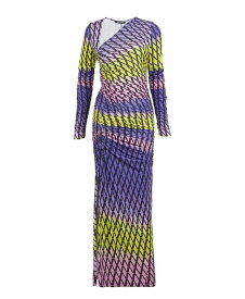 【送料無料】 ノクチューン レディース ワンピース トップス Women's Printed Maxi Slit Dress Lilac