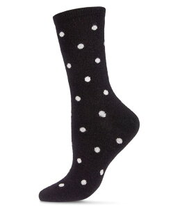 �����C ���f�B�[�X �A���_�[�E�F�A �C�� MeMoi Women's Cashmere Blend Crew Socks Polka Dot �h�b�g