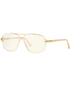 yz gEtH[h Y TOXEACEFA ANZT[ Men's Square Eyeglasses TR001317 Brown Shiny