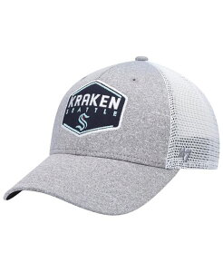 47uh Y ANZT[ Xq Gray '47 Brand Men's Gray Seattle Kraken Hitch Contender Flex Hat