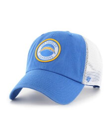 【送料無料】 47ブランド メンズ 帽子 アクセサリー Men's Powder Blue, White Los Angeles Chargers Highline Clean Up Trucker Snapback Hat Powder Blue, White