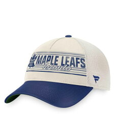 【送料無料】 ファナティクス メンズ 帽子 アクセサリー Men's Branded Khaki and Blue Toronto Maple Leafs True Classic Retro Trucker Snapback Hat Khaki, Blue